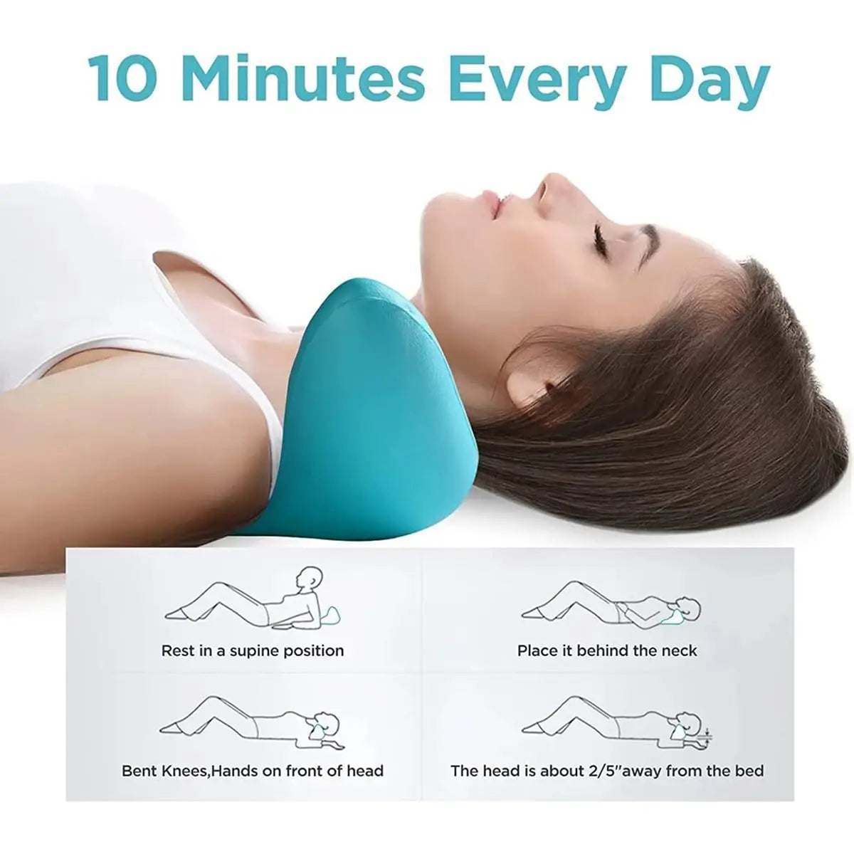 CloudRest™ Cervical Neck Stretcher – 8-Minute Neck & Shoulder Pain Relief
